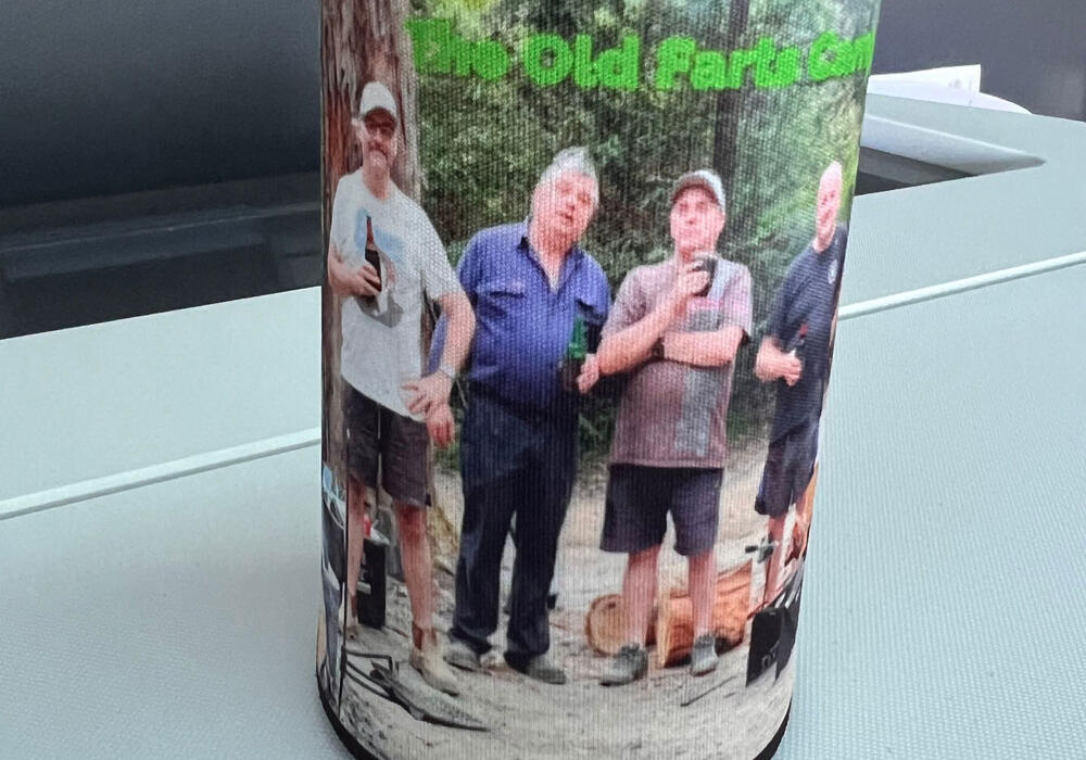 Custom stubby holder